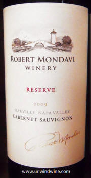 Robert Mondavi Reserve Napa Cabernet Sauvignon 2009
