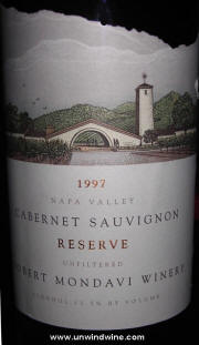 Robert Mondavi Napa Valley Cabernet Sauvignon Reserve 1997 