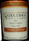 Nils Venge Saddleback Cellars Pinot Grigio 2001