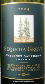 Sequoia Grove Napa Valley Cabernet Sauvignon 2004