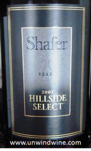 Shafer Napa Valley Hillside Select Cabernet Sauvignon 2007