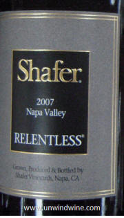Shafer Relentless Napa Valley 2007