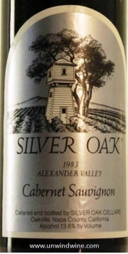 Silver Oak Alexander Valley Cabernet Sauvignon 1983