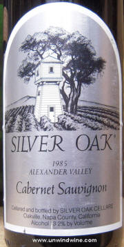 Silver Oak Alexander Valley 1985 