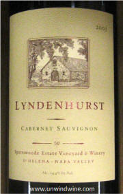 Spottswoode Lyndenburst Napa Cabernet 2005