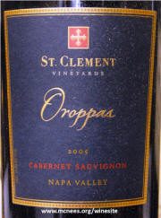 St Clement Oroppas Napa Valley Cabernet Sauvignon 2005