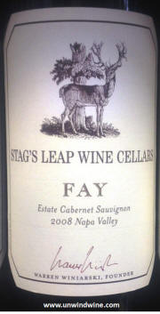 Stag's Leap Napa Valley Fay Vineyard 2008