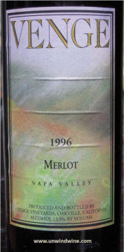 Venge Vineyards Napa Valley Oakville Merlot 2004