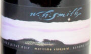 W. H. Smith Sonoma Coast Maritime Vineyard Pinot Noir 2003 Label