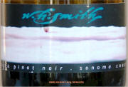 W. H. Smith Sonom Pinot Noir 2006 Label