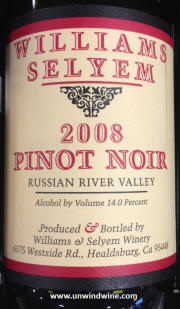 Williams Selyem Russian River Valley Pinot Nor 2008  