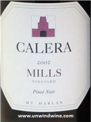 Calera Mills Vineyard Pinot Noir 2002
