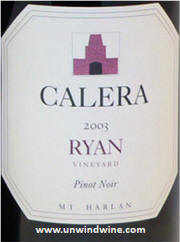 Calera Ryan Vineyard Pinot Noir 2003