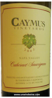 Caymus Napa Valley Cabernet Sauvignon 2003
