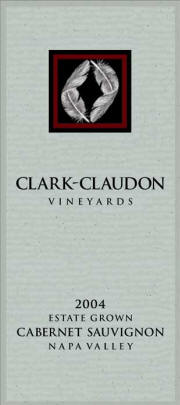 Clark Claudon Napa Cabernet Sauvignon 2004 label
