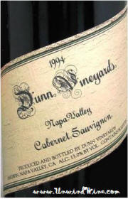 Dunn Vineyards Napa Valley Cabernet Sauvignon 1994