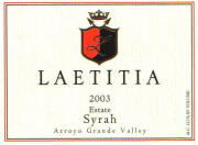 Laetitia Estate Syrah 2003