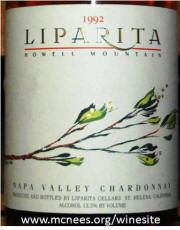 Liparita Howell Mountain Chardonnay 1992