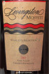 Livingston Vineyards Napa Valley Stanley's Selection Cabernet Sauvignon 1997 label