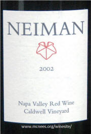 Neiman Napa Valley Red Wine 1998