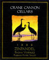 Crane Canyon Cellars 1999 Zinfandel, Eagan Vineyard - Russian River Valley