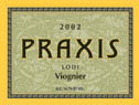 Praxis 2002 Viognier label