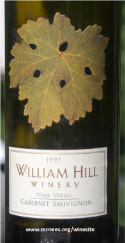 William Hill Napa Valley Cabernet Sauvignon 1997