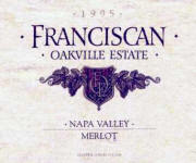 Label Franciscan Oakville Merlot 2005