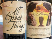Fantesca All Great Things - Honor - 2011 labels
