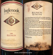 Inglenook Reunion Napa Valley Red Wine 1985 labels