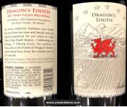 Trefethen Dragon's Tooth Red Wine Blend 2017 labels front and rear