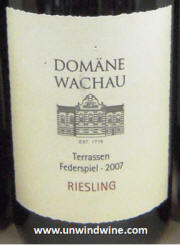 Domane Wachau Terrassen Federspiel Riesling 2007