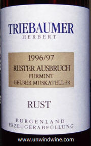 Triebaumer Ruster Ausbruch Furmint Gelber Muskateller 1996/97