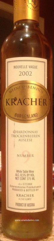 Kracher Nouvelle Vague Chardonnay TBA Auslese # 9 2002 