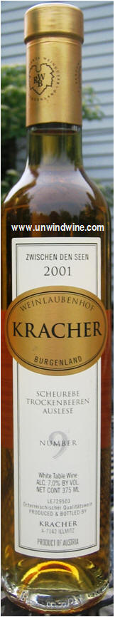Kracher Scheurebe TBA Zwischen Den Seen #9 2001