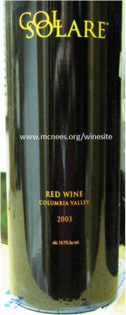 Col Solare Columbia Valley Red Wine 2003