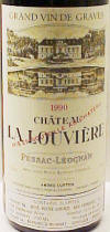 Chateau La Louviere 1990 label on McNees.org/winesite