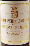 Chateau Pichon Lalande 1997 label on McNees.org/winesite