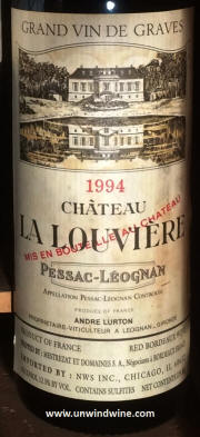 Chateau La Louviere Pessac-Leognan Grand Vin 1994