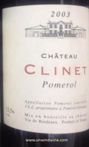 Chateau Clinet Pomerol 2003
