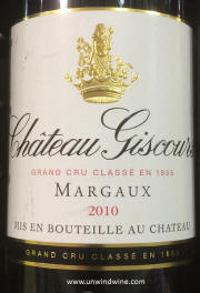 Chateau Giscours Marqaux 2010