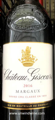 Chateau Giscours Margaux 2016 bottle label