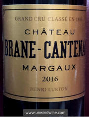 Chateau Brane-Cantenac Margaux 2016