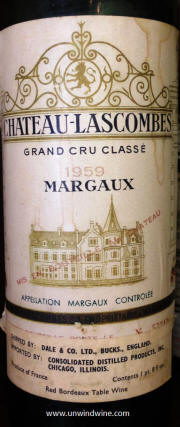 Chateau Lascombes Margaux 1959