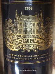 Chateau Palmer Margaux 2008
