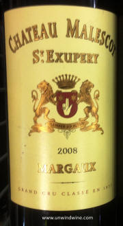 Chateau Malescot St Exupery Margaux 2008
