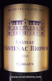 Chateau Cantenac Brown Margaux 2008