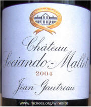 Sociando Mallet 2004 Label