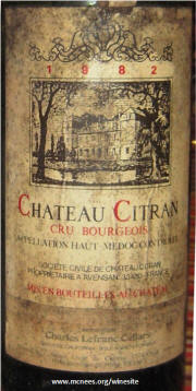 Chateau Citran 1982