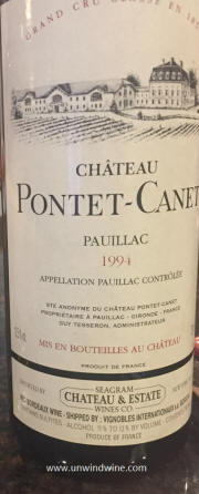 Chateau Pontet Canet 1994